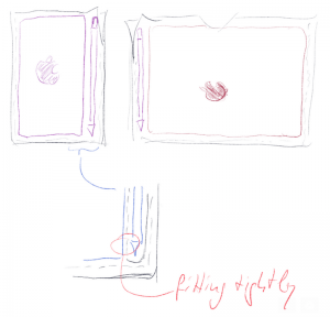iPad Hülle Entwurf